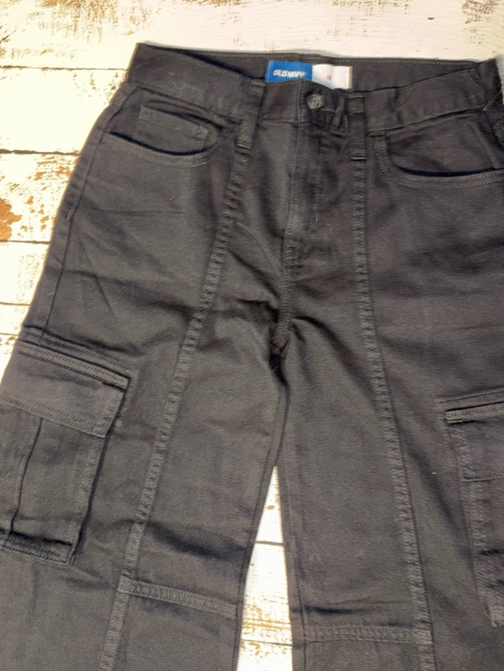 Old Navy Black Kids Cargo Jeans